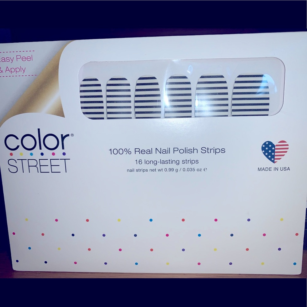 Color Street Nail Polish Strips in Between The Lines. Brand New.